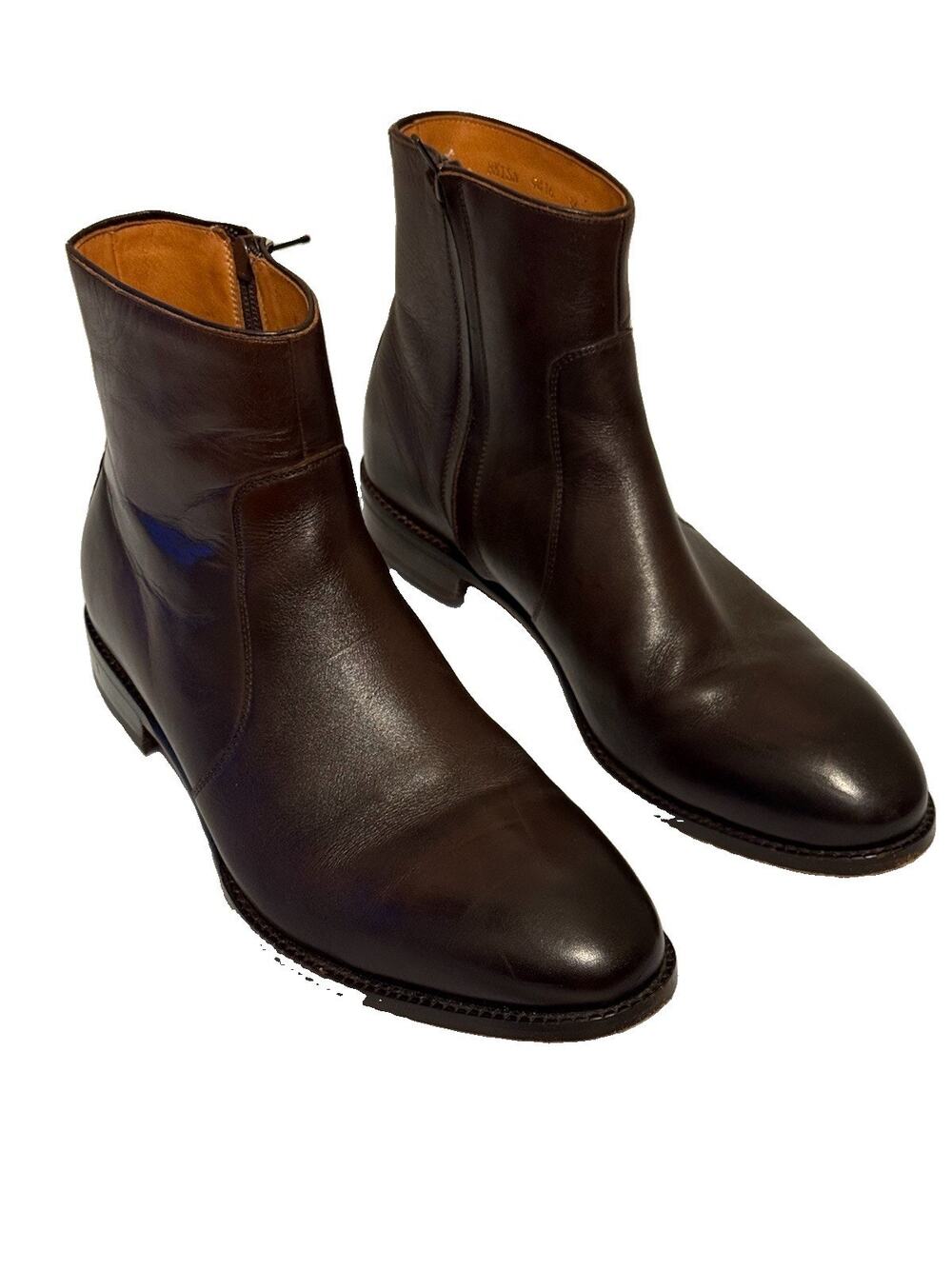 Beckett Simonon Easton Side Zip Boots Mens 8.5 Brown